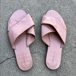 Everlane Day Crossover Women's Pink Slide Sandals